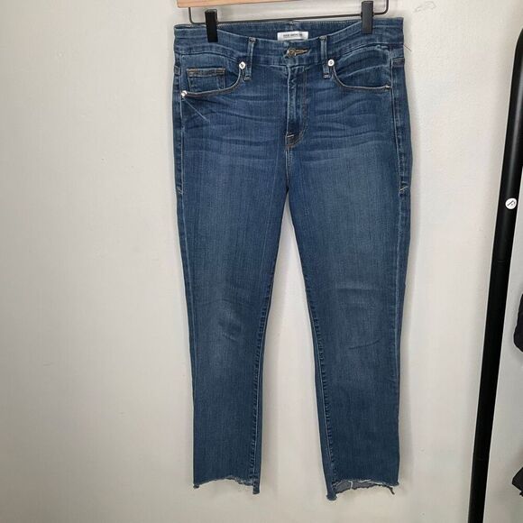 Good American Straight Leg Step Hem Jeans - Picture 2 of 9